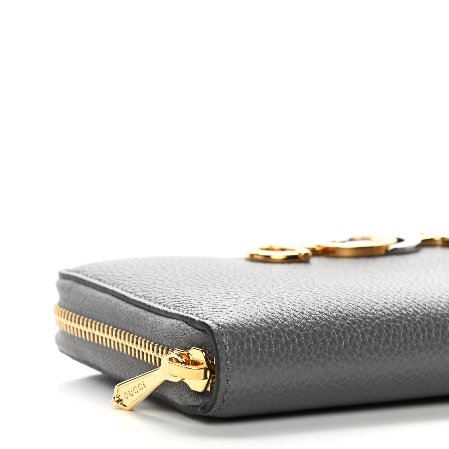 Gucci Grainy Calfskin Zumi Zip Around Wallet Dusty Grey 8 of 10