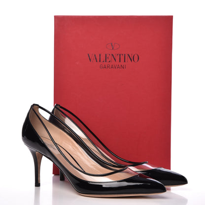 Valentino Garavani Patent PVC Glassglow Pumps 39.5 Black 10 of 10