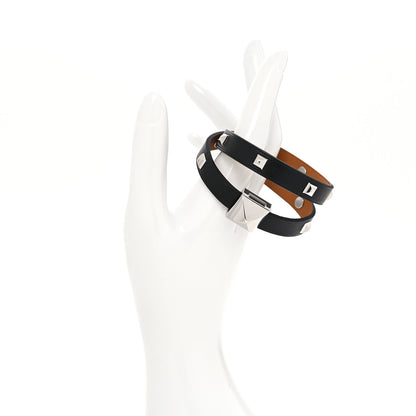 Hermes Swift Medor Infini Cloute Double Tour Bracelet T2 Black 2 of 6