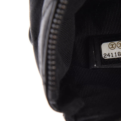 Chanel Crumpled Calfskin Quilted Small Cosmetic Case So Black 7 of 8