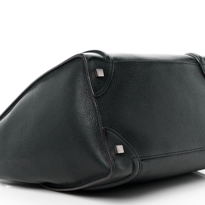 Celine Drummed Calfskin Mini Luggage Black 9 of 13