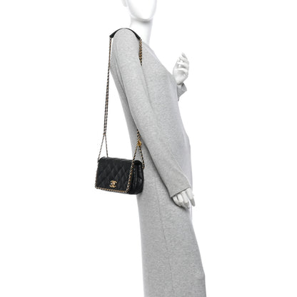 Chanel Caviar Quilted Mini Never Ending Chain Flap Black 2 of 11