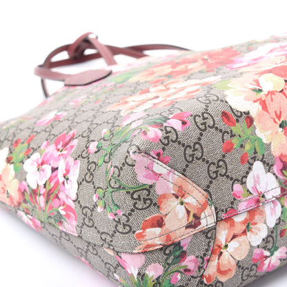 Gucci GG Supreme Monogram Blooms Medium Reversible Tote Beige Multicolor Dry Rose 7 of 11