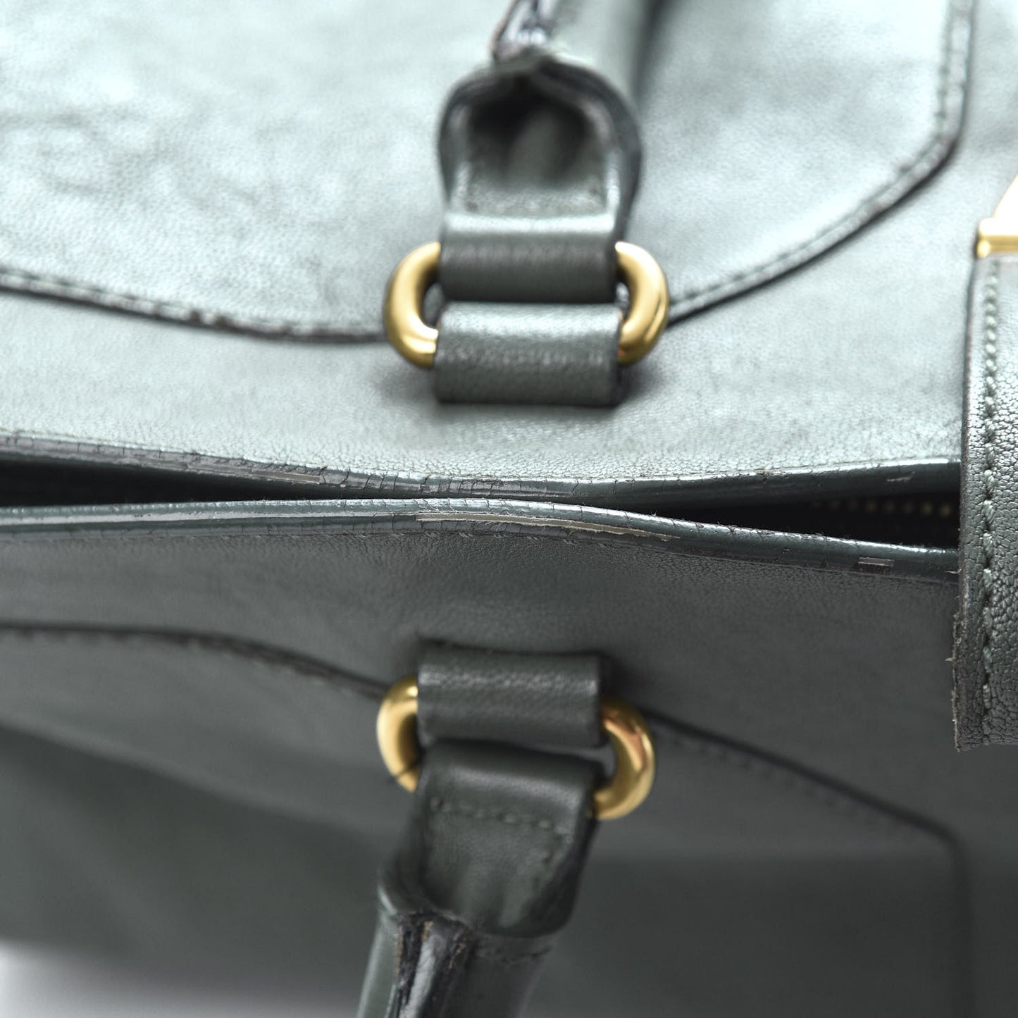 Calfskin Medium Classic Y Cabas Thyme