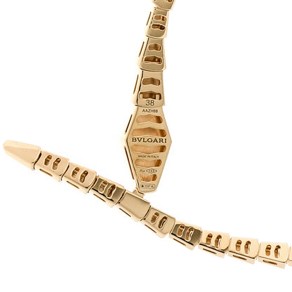 Bulgari 18K Yellow Gold Serpenti Viper Choker Necklace 4 of 6