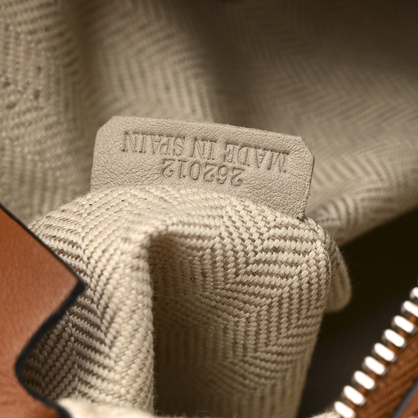 Calfskin Mini Puzzle Bag Tan Black