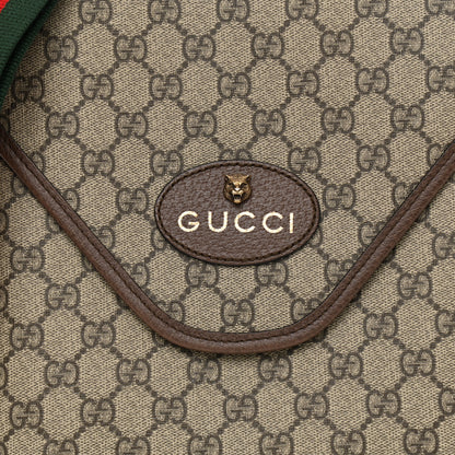 Gucci GG Supreme Monogram Web Medium Neo Vintage Flap Messenger Bag Beige New Acero 8 of 11