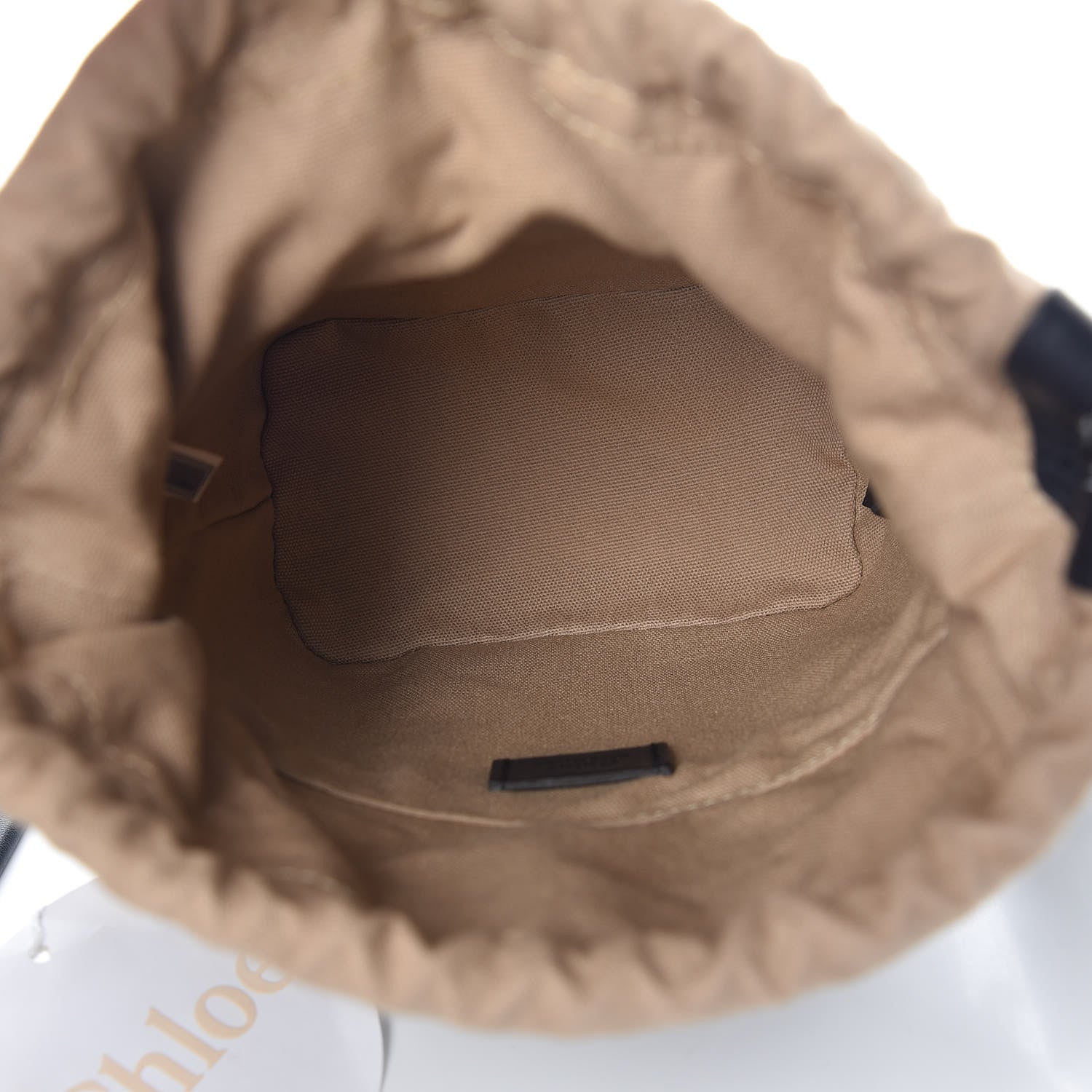 Chloe Smooth Calfskin Logo Mini Roy Bucket Bag Full Blue 6 of 10