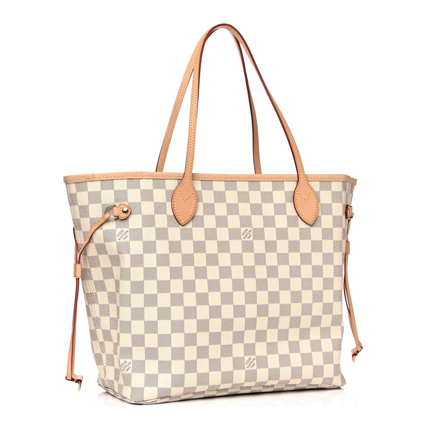 Damier Azur Neo Neverfull MM Rose Ballerine