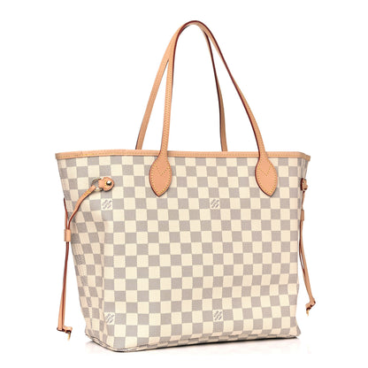 Louis Vuitton Damier Azur Neo Neverfull MM Rose Ballerine 3 of 7