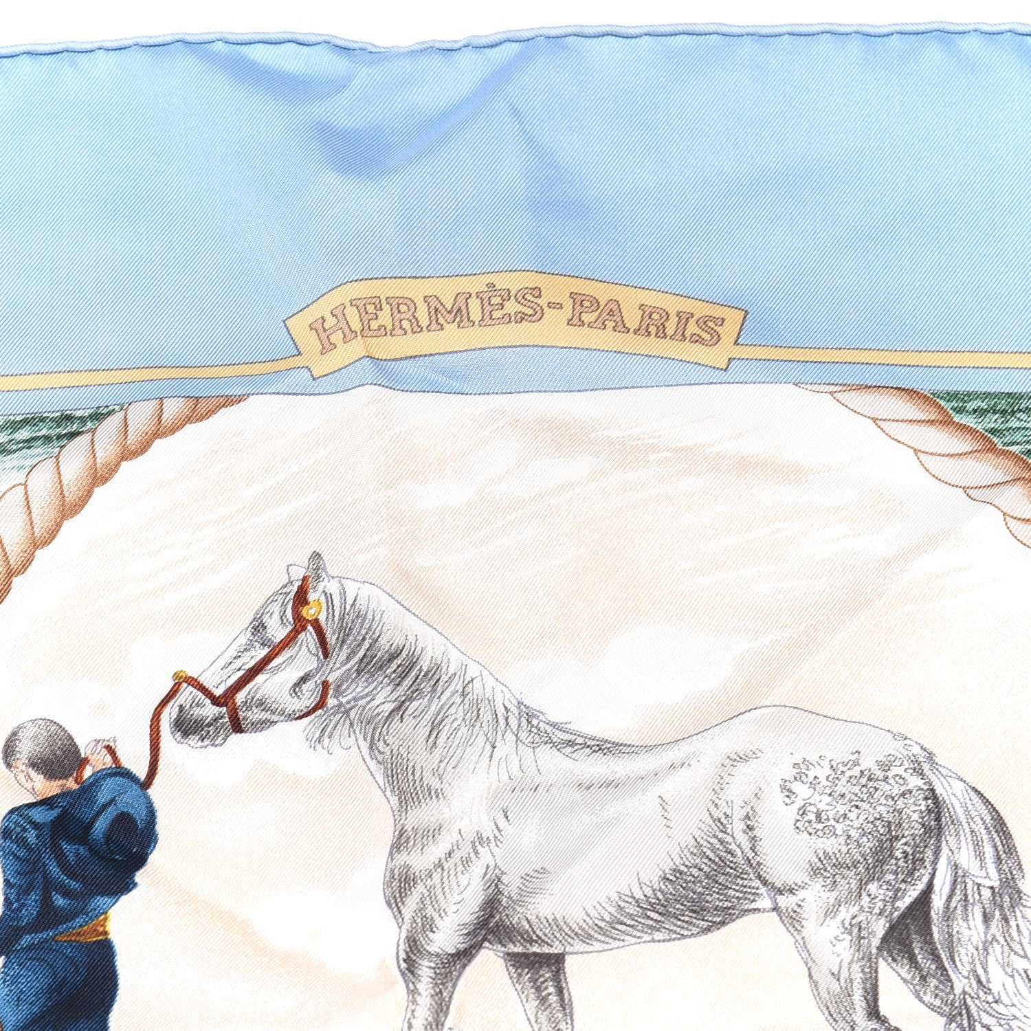 Hermes Silk Auteuil en Mai Scarf 90 2 of 4