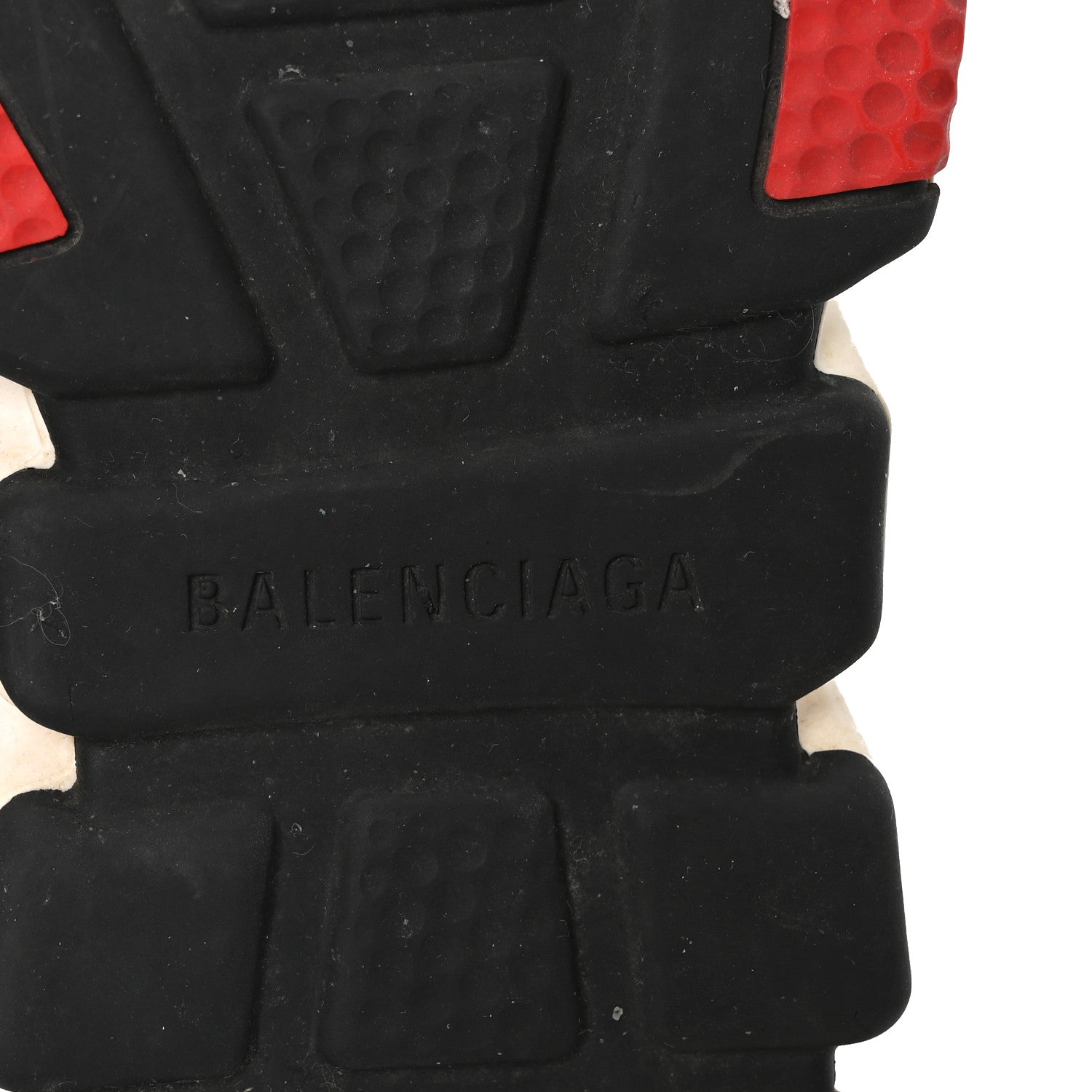 Balenciaga Neoprene Knit Womens Speed Sneakers 35 Black White Red 7 of 8