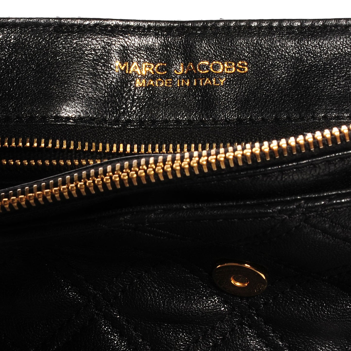 Quilted Lambskin The Large Single Flap Black