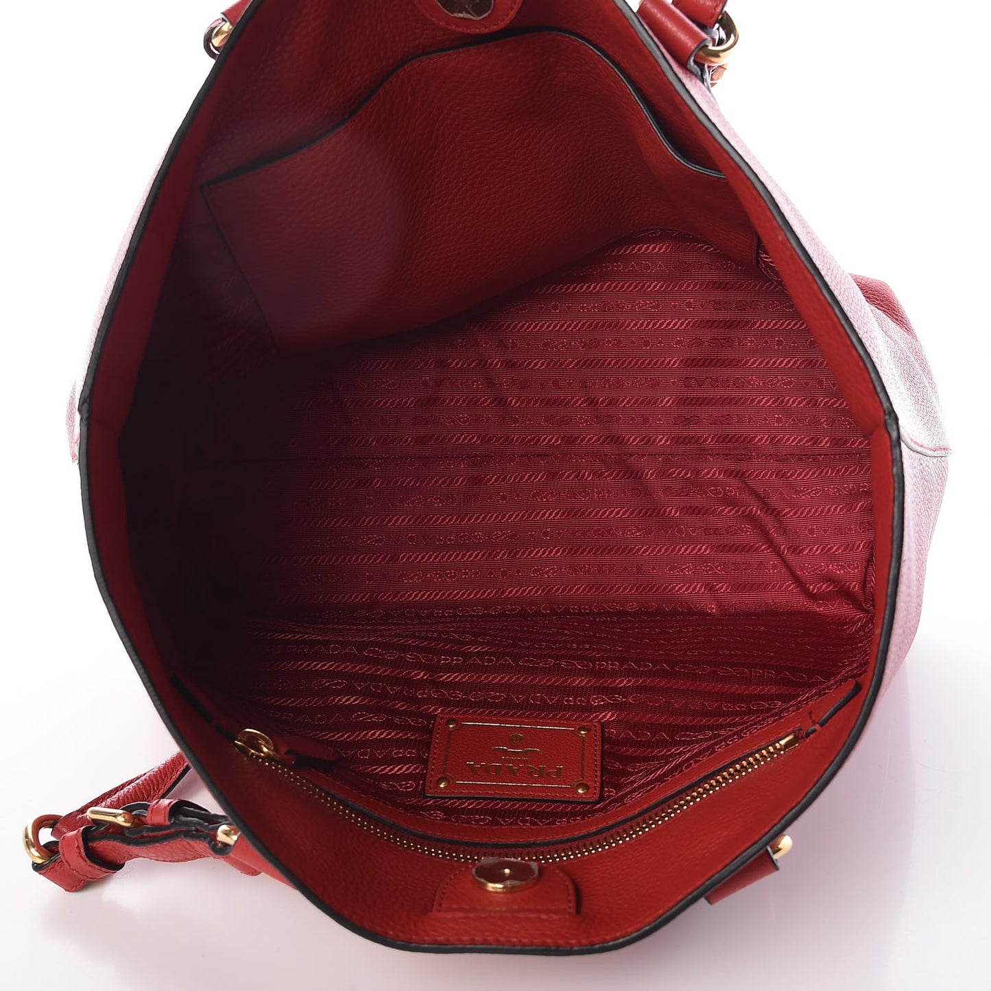 Vitello Daino Tote Rosso