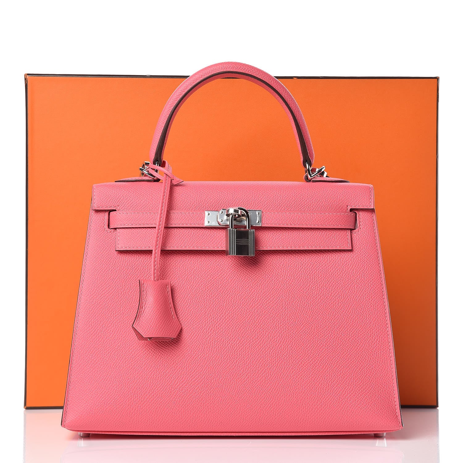 Hermes Epsom Kelly Sellier 25 Rose Lipstick 34 of 34