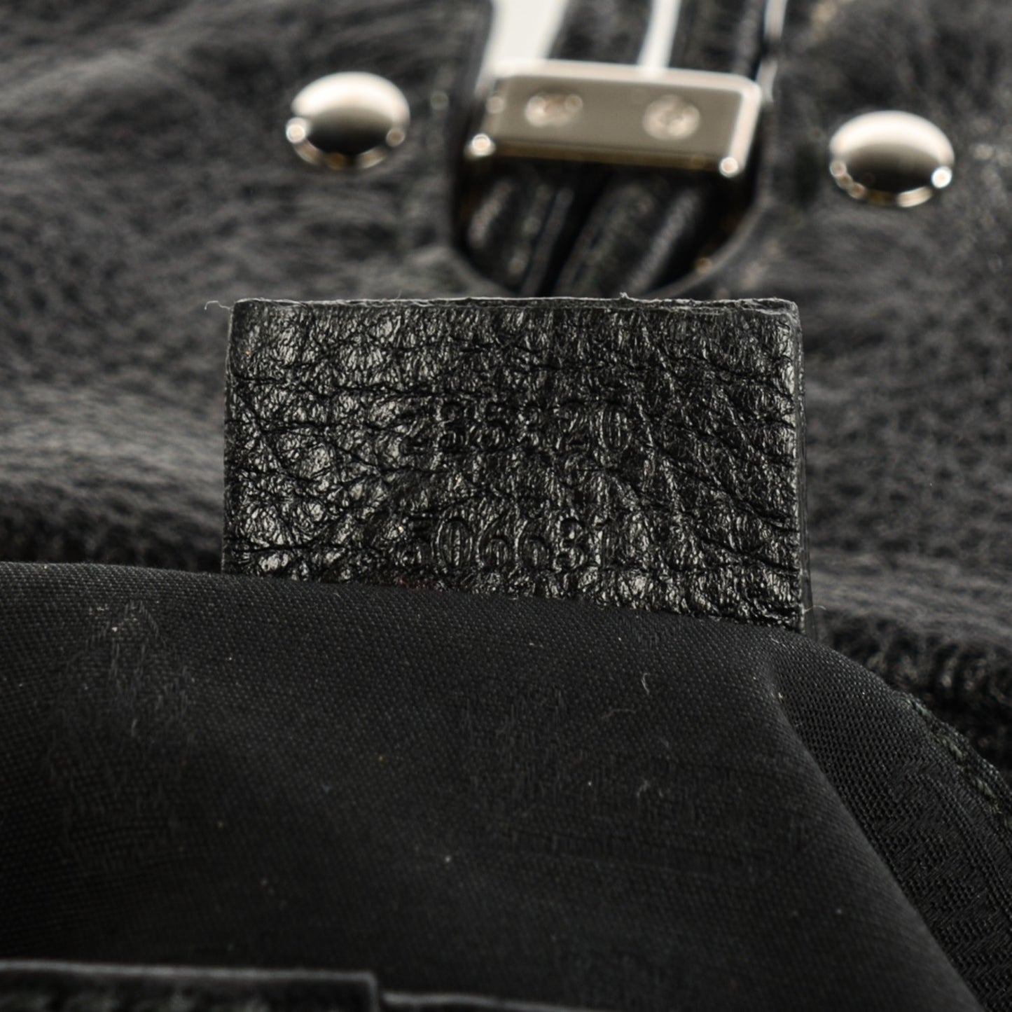 Calfskin Bamboo Croisette Evening Bag Black