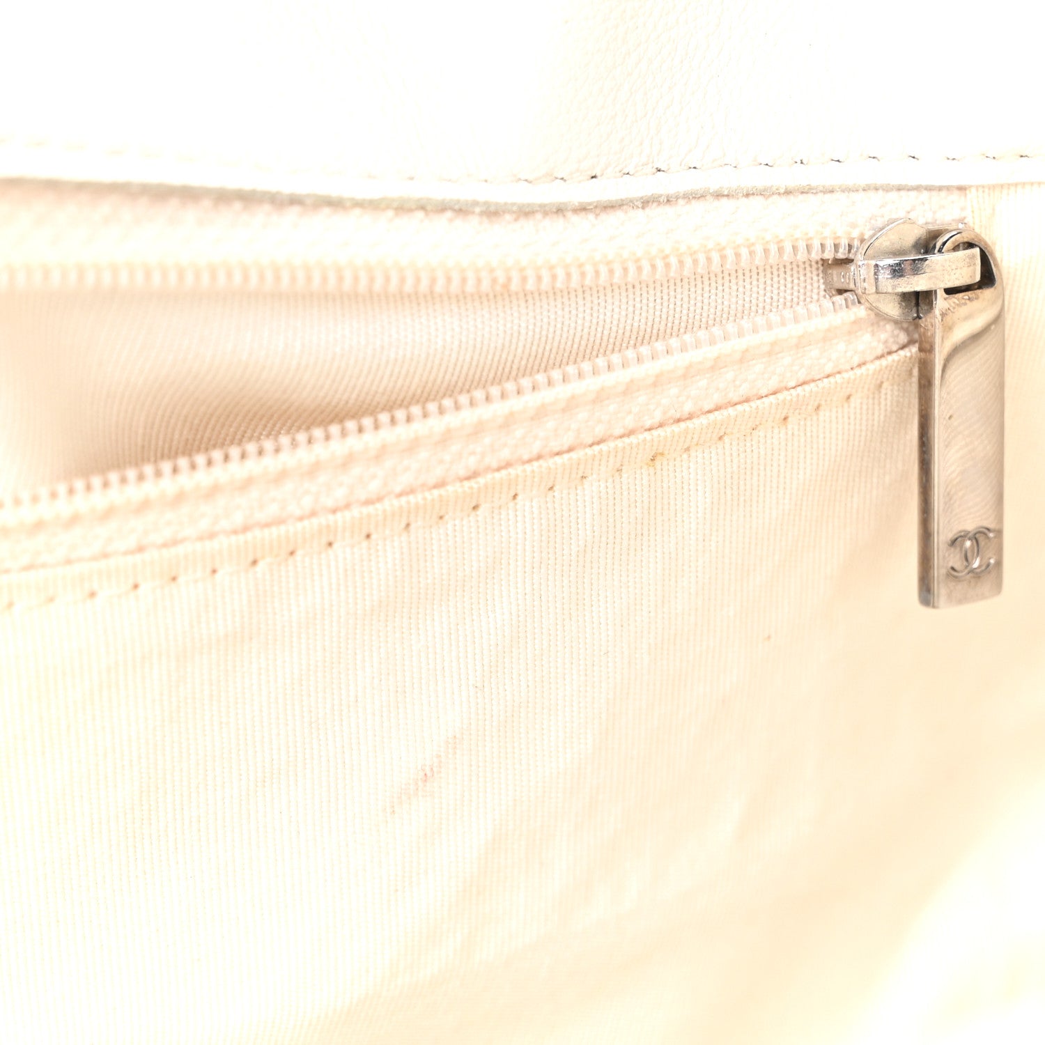 Chanel Calfskin Quilted Large Classic Shopping Tote White 7 of 11