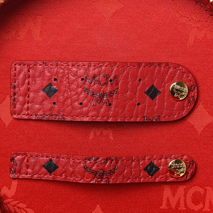 MCM Visetos Vanity Cosmetic Case Red 8 of 8