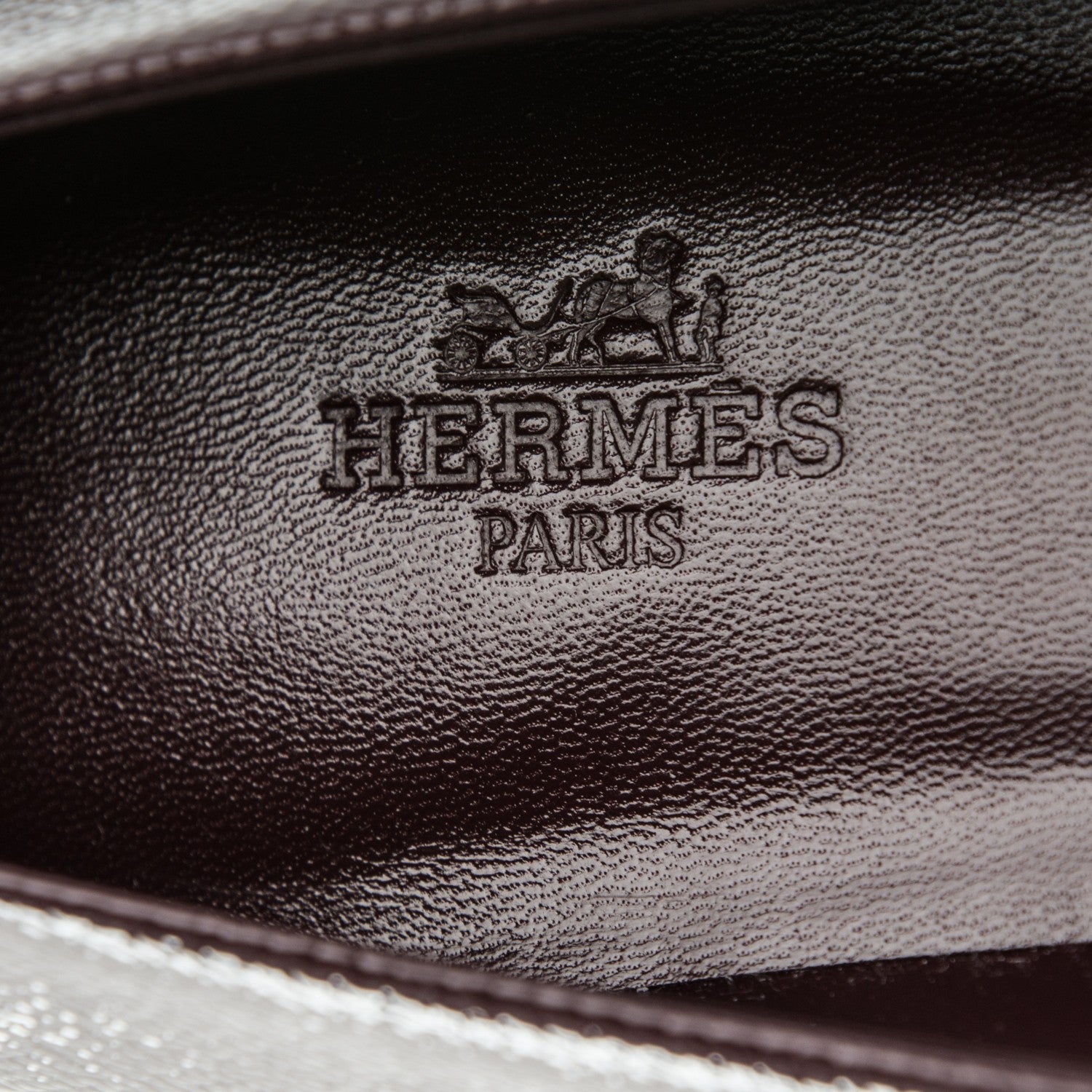 Hermes Patent Epsom Laura Ballerina Flats 37 Bordeaux 7 of 7