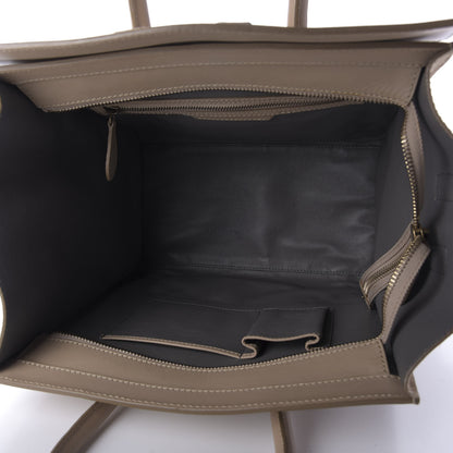 Celine Smooth Calfskin Suede Mini Luggage Camel 5 of 9