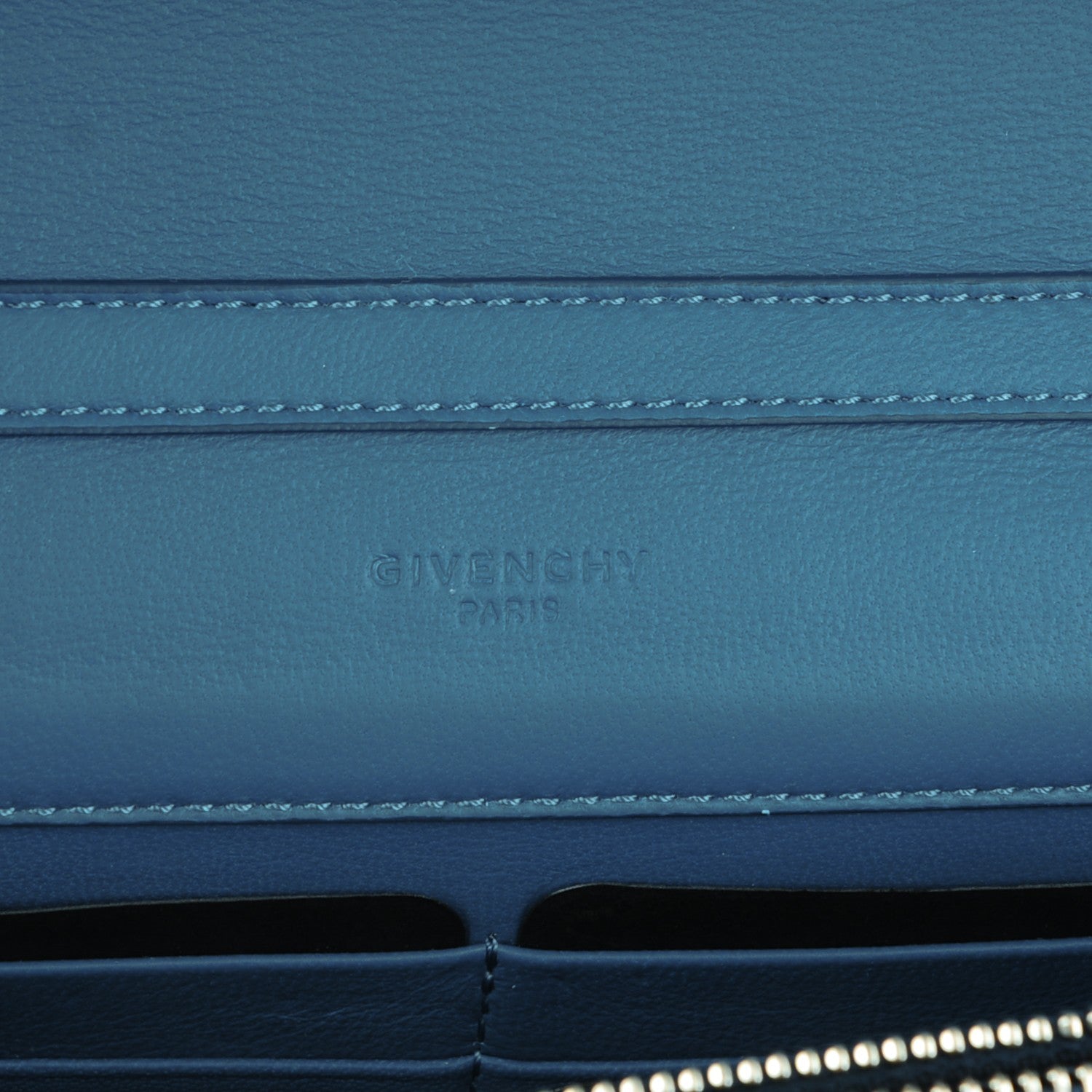 Givenchy Sugar Goatskin Pandora Chain Wallet Medium Blue 6 of 7