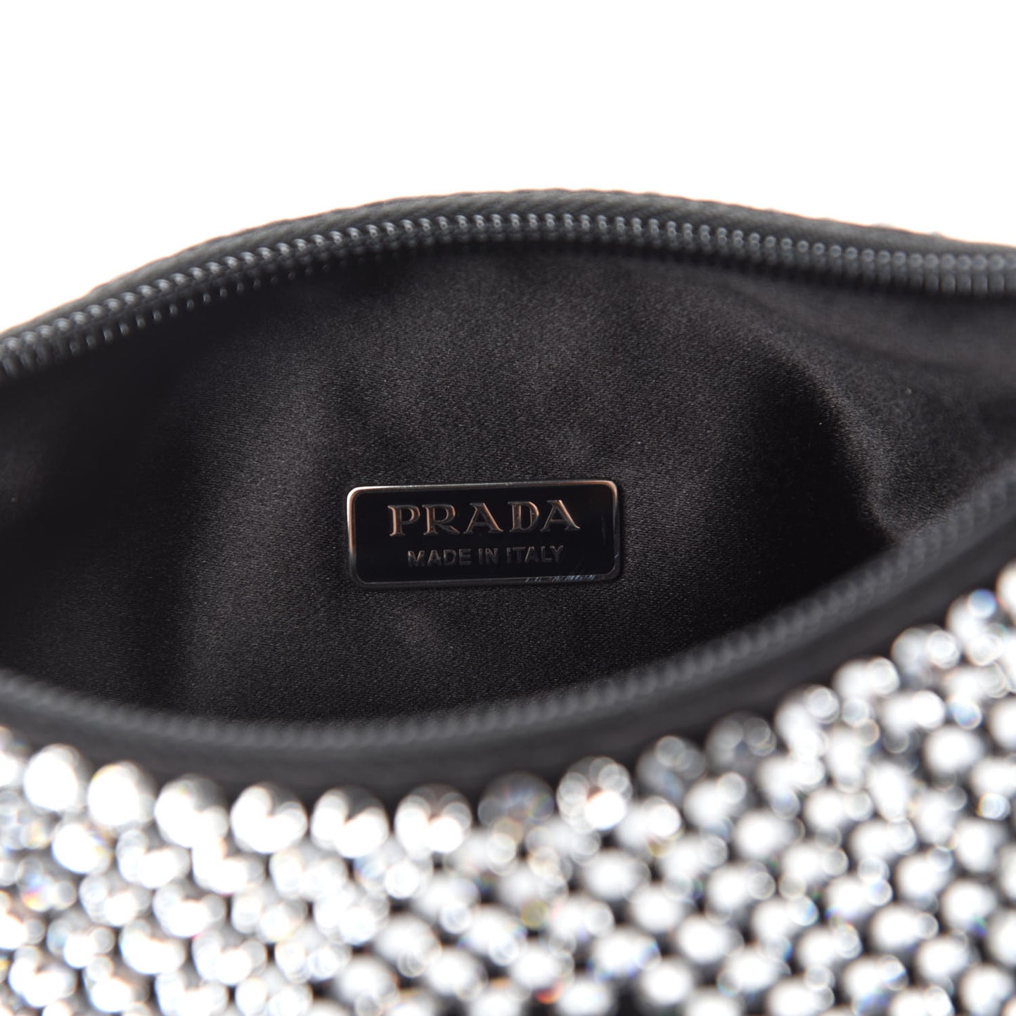 Satin Crystal Mini Re-Edition 2000 Bag Cristal