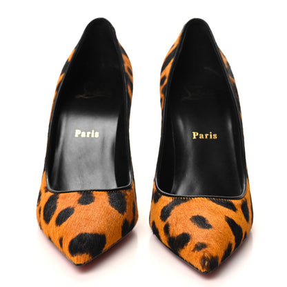 Christian Louboutin Calf Hair Leopard Kate 100 Pumps 38 Spicy 2 of 8