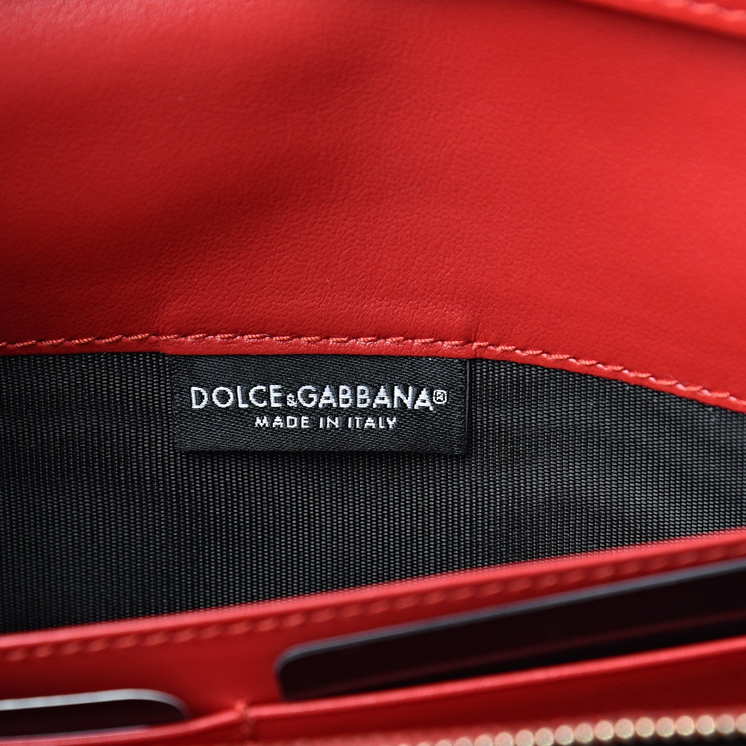 Dolce & Gabbana Vitello Embellished L'amore Wallet On Chain Rosso 6 of 11