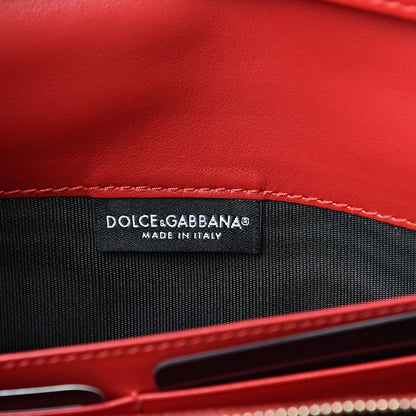 Dolce & Gabbana Vitello Embellished L'amore Wallet On Chain Rosso 6 of 11