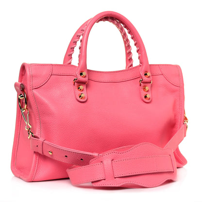 Balenciaga Veau Gravier Classic Gold Hardware S City Rose Dragee 3 of 13