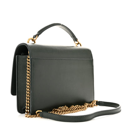Saint Laurent Calfskin Monogram Sunset Chain Wallet Green 3 of 13