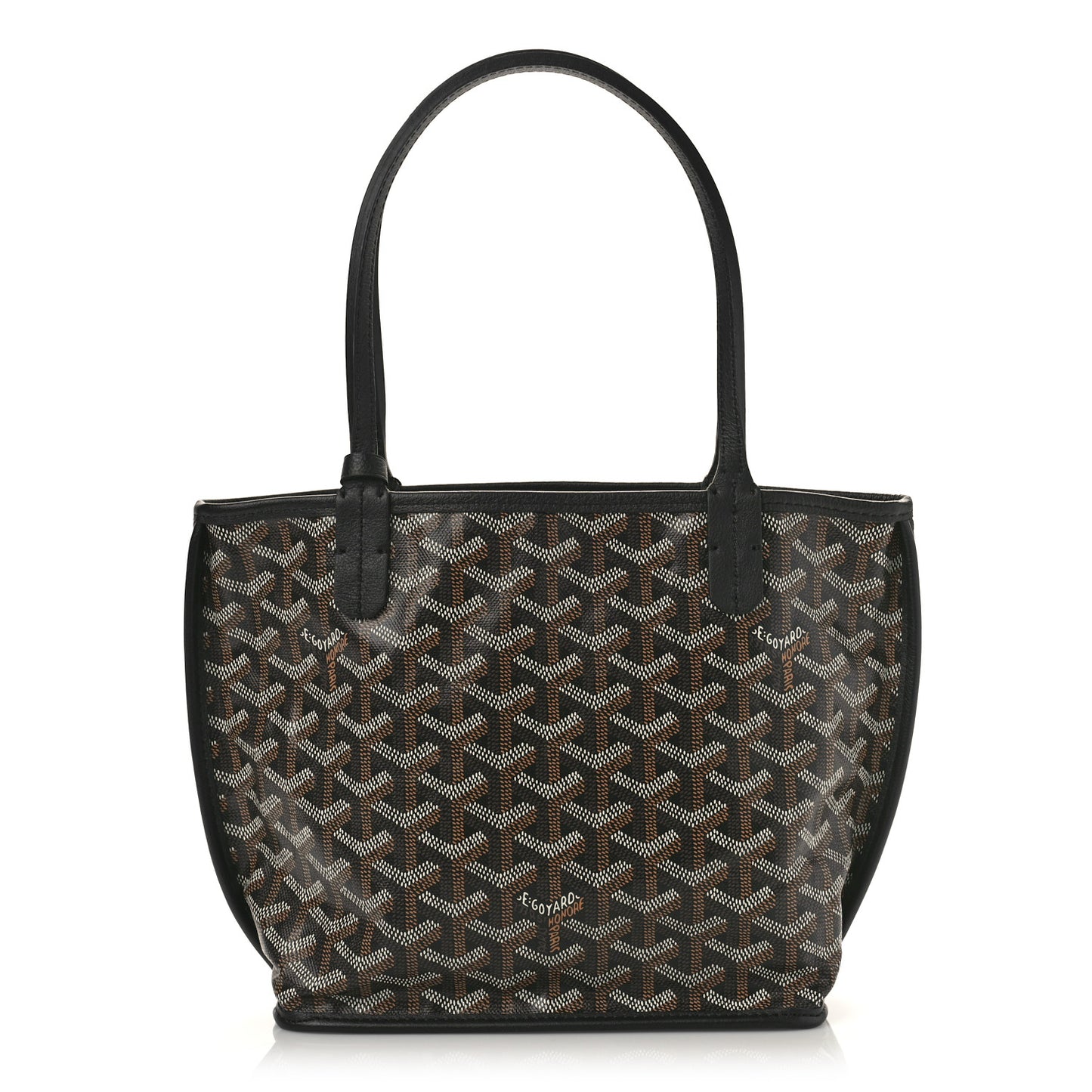 Goyardine Reversible Mini Anjou Black