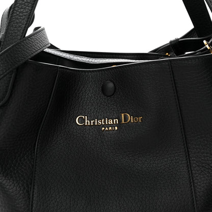 Christian Dior Calfskin Medium Signature Bucket Bag Black 7 of 10