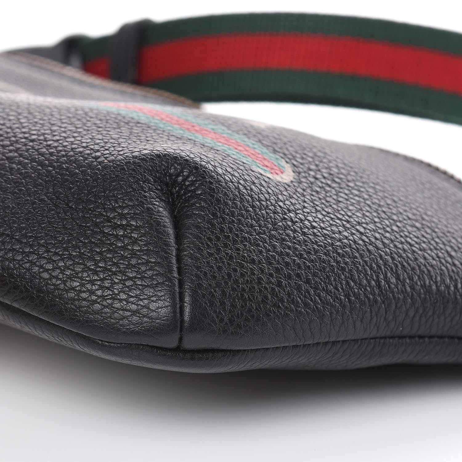 Gucci Grained Calfskin Small Logo Belt Bag Black 9 of 9