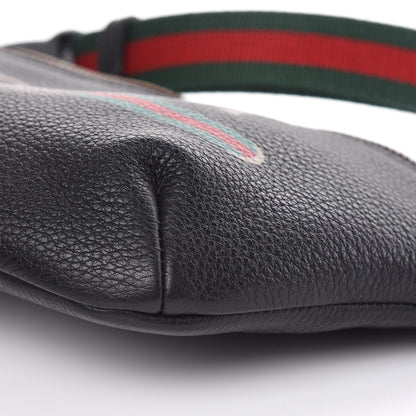Gucci Grained Calfskin Small Logo Belt Bag Black 9 of 9
