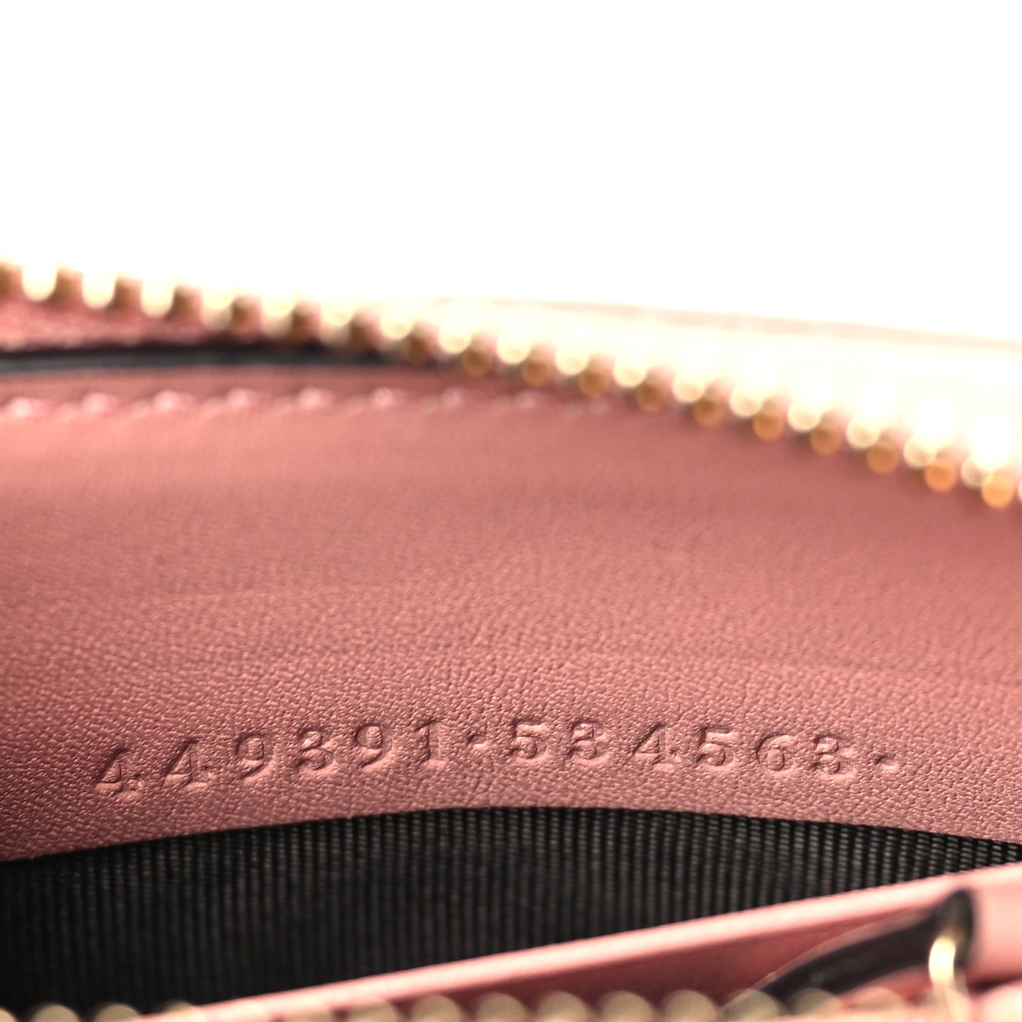 Microguccissima Zip Around Wallet Soft Pink