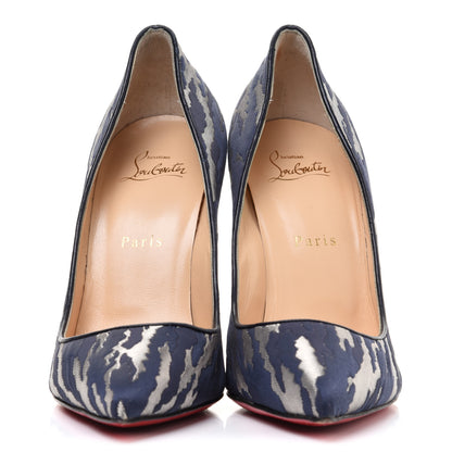 Christian Louboutin Jacquard Camouloubi Pigalle Follies 100 Pumps 39 Bavarios 2 of 11