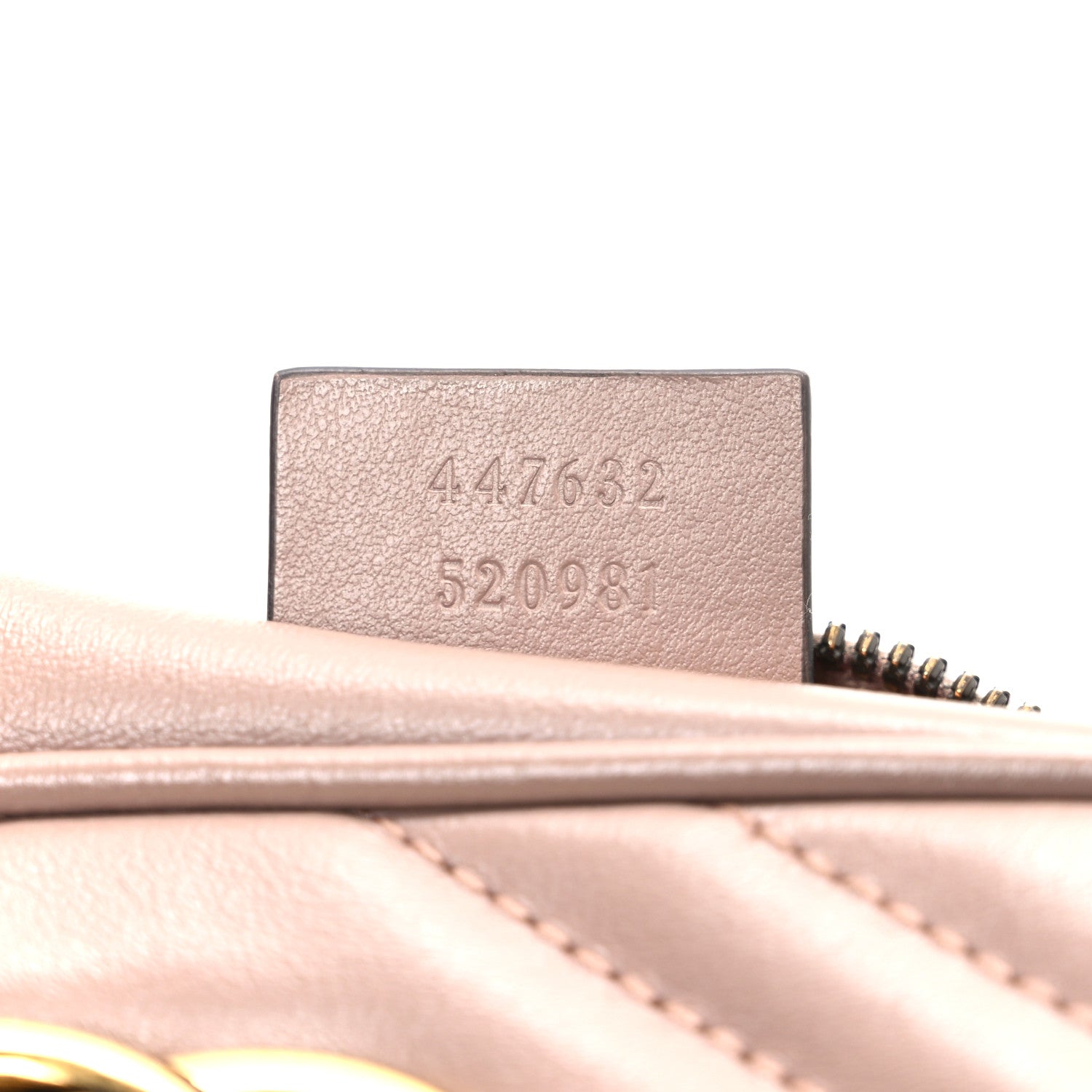 Gucci Calfskin Matelasse Small GG Marmont Chain Shoulder Bag Porcelain Rose 7 of 10
