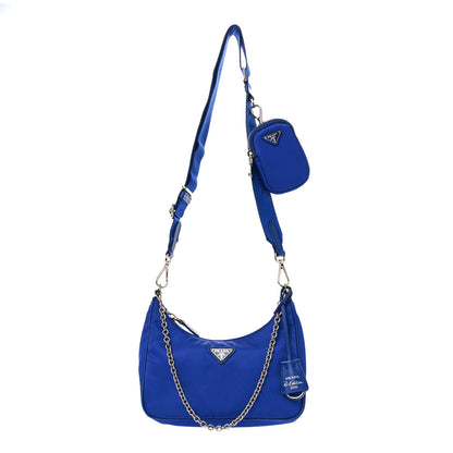 Prada Nylon Re-Edition 2005 Shoulder Bag Indaco 1 of 15