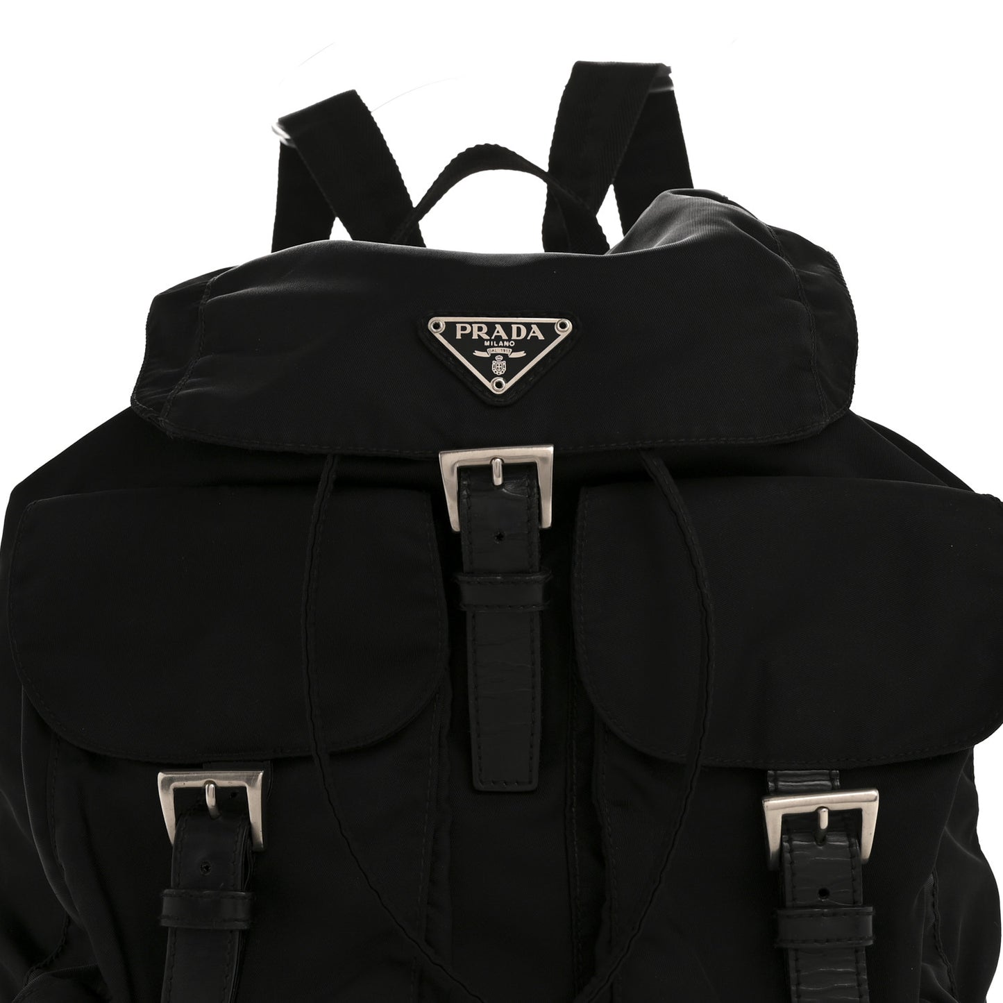 Nylon Vela Medium Backpack Black