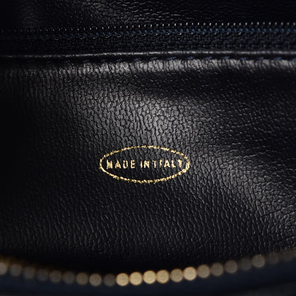 Chanel Caviar Flap Shoulder Bag Navy 8 of 8