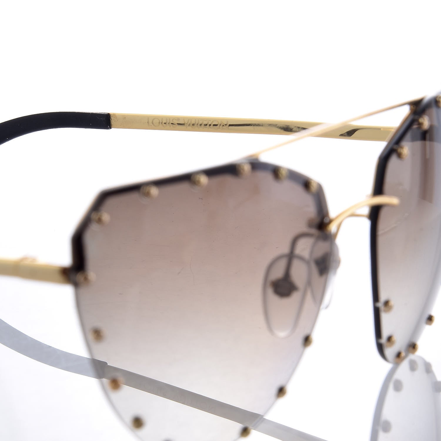 Louis Vuitton The Party Gradient Sunglasses Z0984E Brown 5 of 9