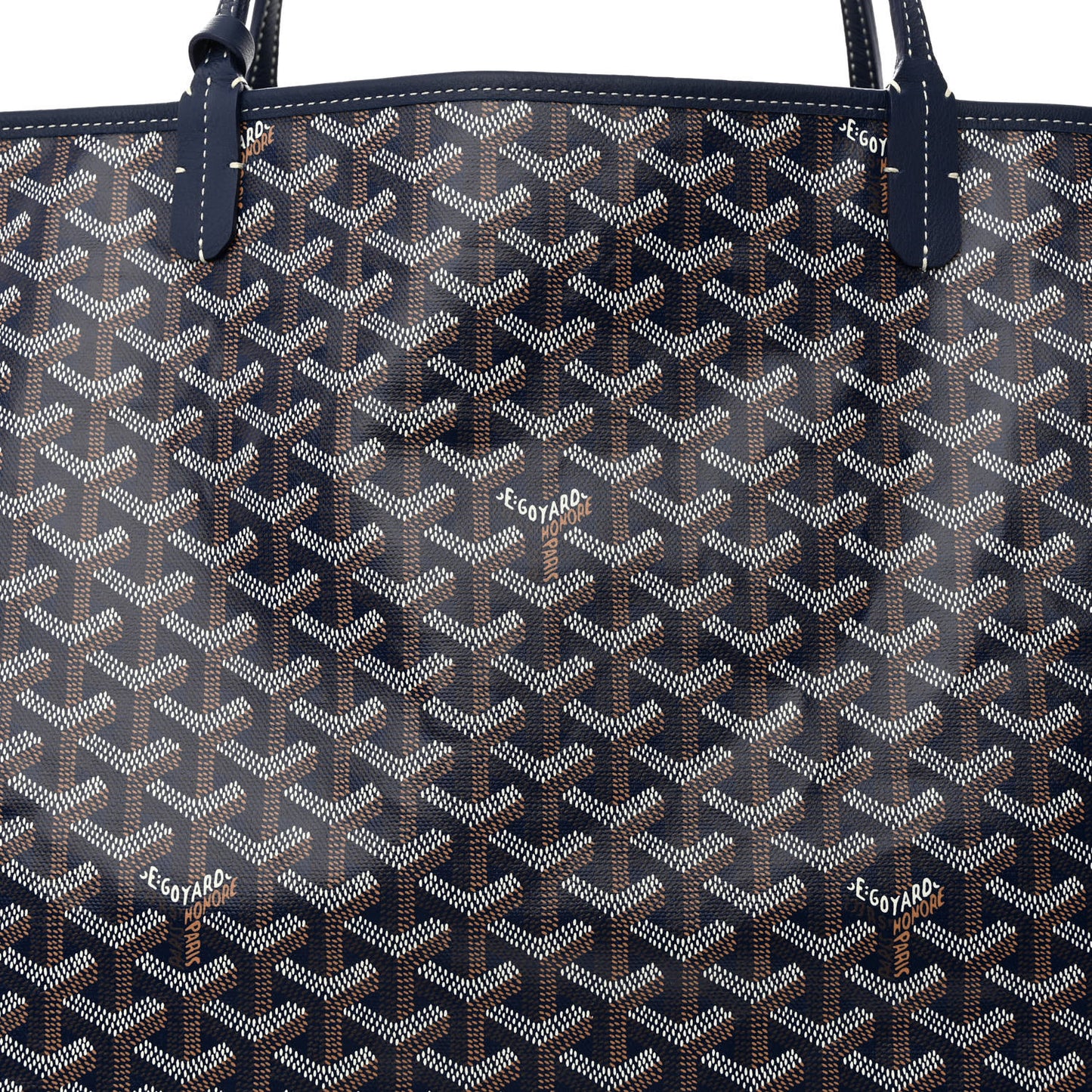 Goyardine Reversible Anjou GM Navy
