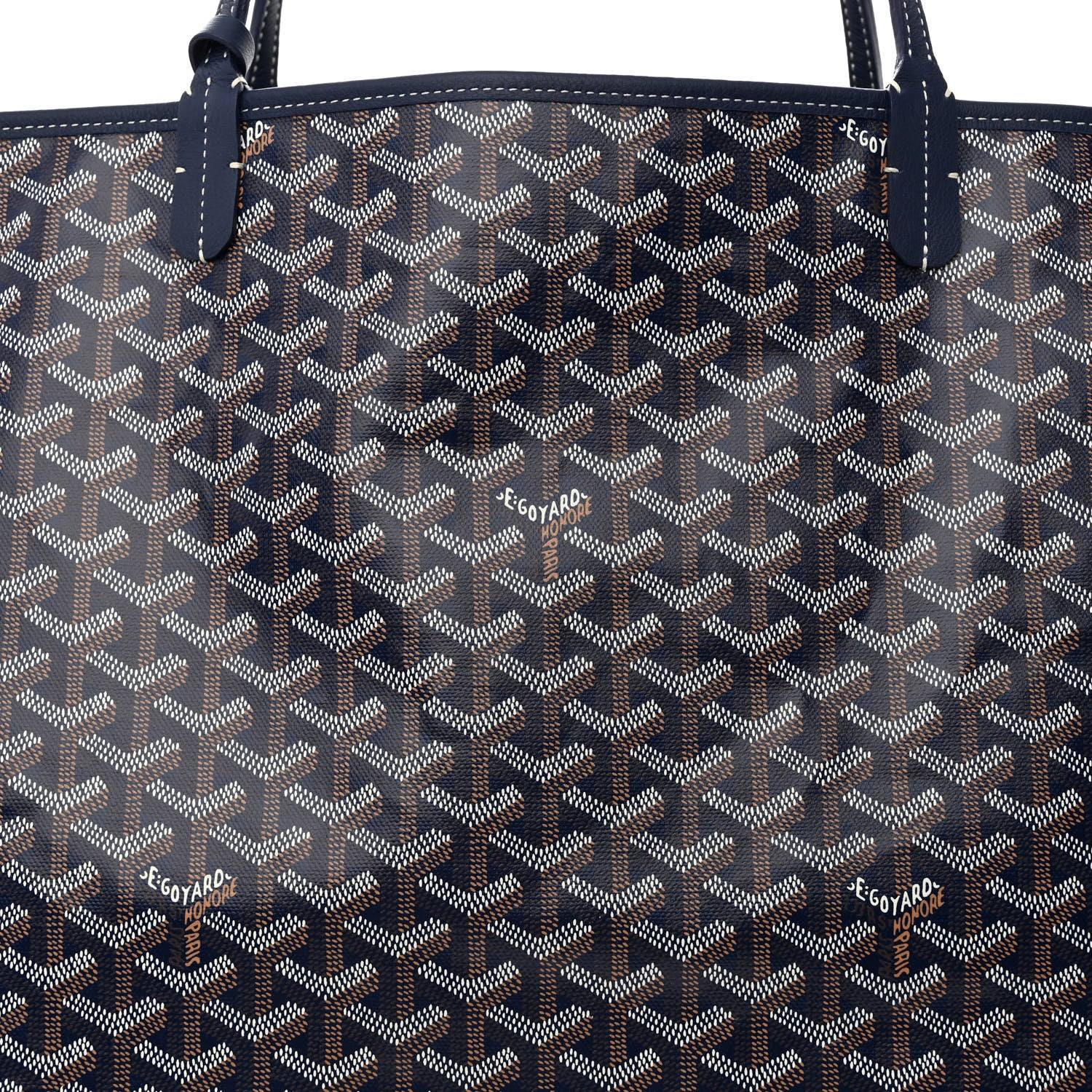 Goyard Goyardine Reversible Anjou GM Navy 10 of 21