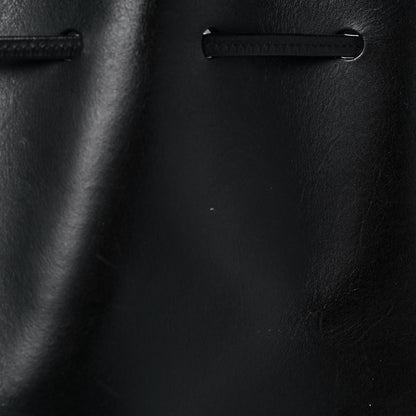 Mansur Gavriel Vegetable Tanned Calfskin Bucket Bag Black Marina 11 of 13