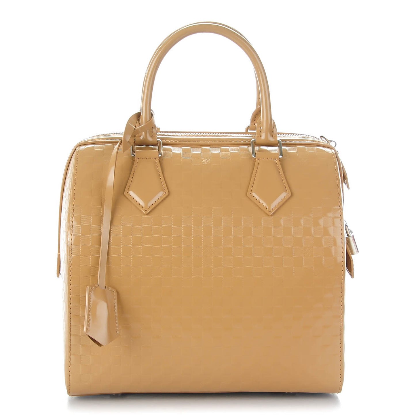Damier Facette Speedy Cube MM Camel