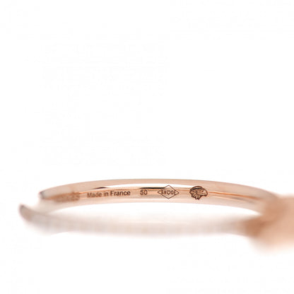 Hermes 18K Rose Gold Diamond Kelly Clochette Ring 50 5.25 4 of 5