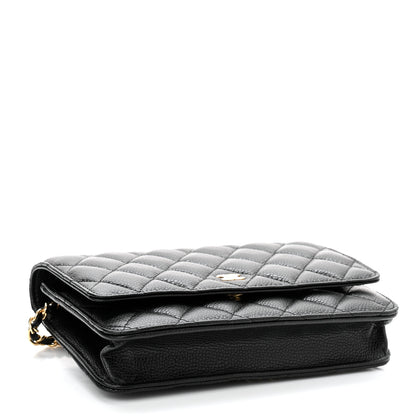 Chanel Caviar Quilted Wallet On Chain WOC Black 4 of 12