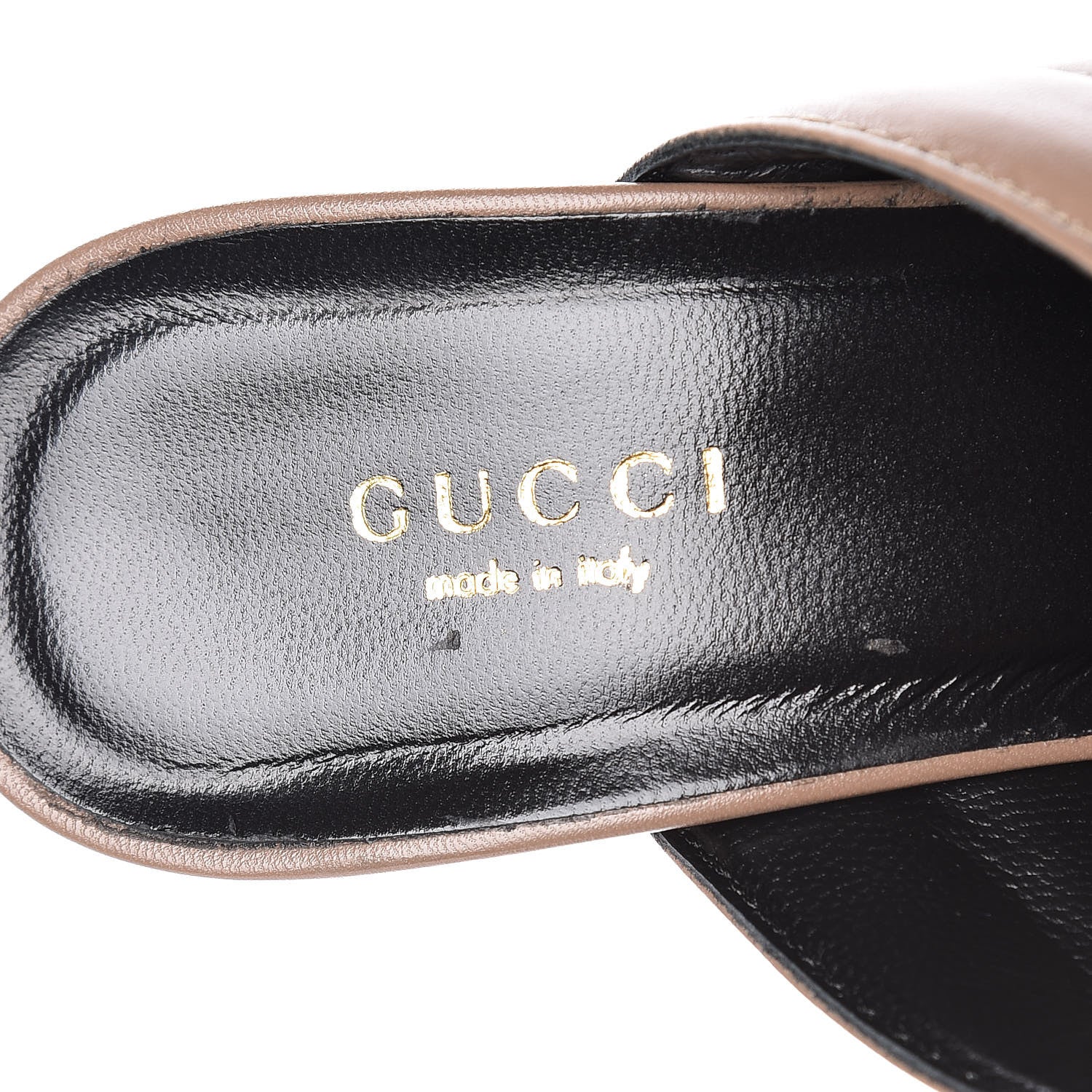 Gucci Malaga Kid Webby Crossover High Heel Slide Sandals 39.5 Porcelain Rose 8 of 12