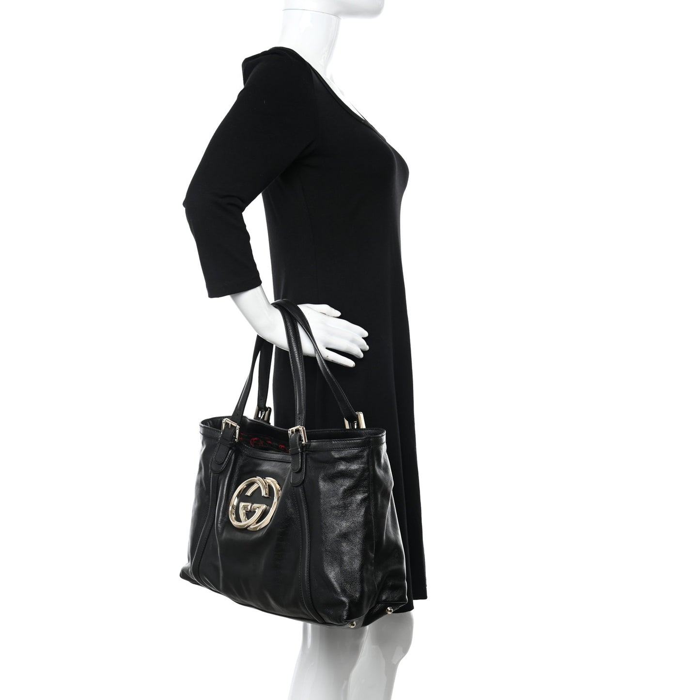 Calfskin Medium Britt Tote Black